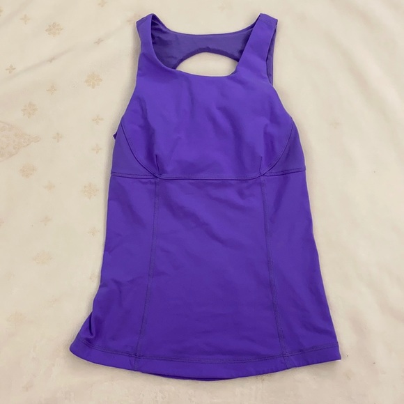 🎉HOST PICK 🎉 Lululemon Swank Tank, Power Purple, Size 4 - Picture 5 of 9